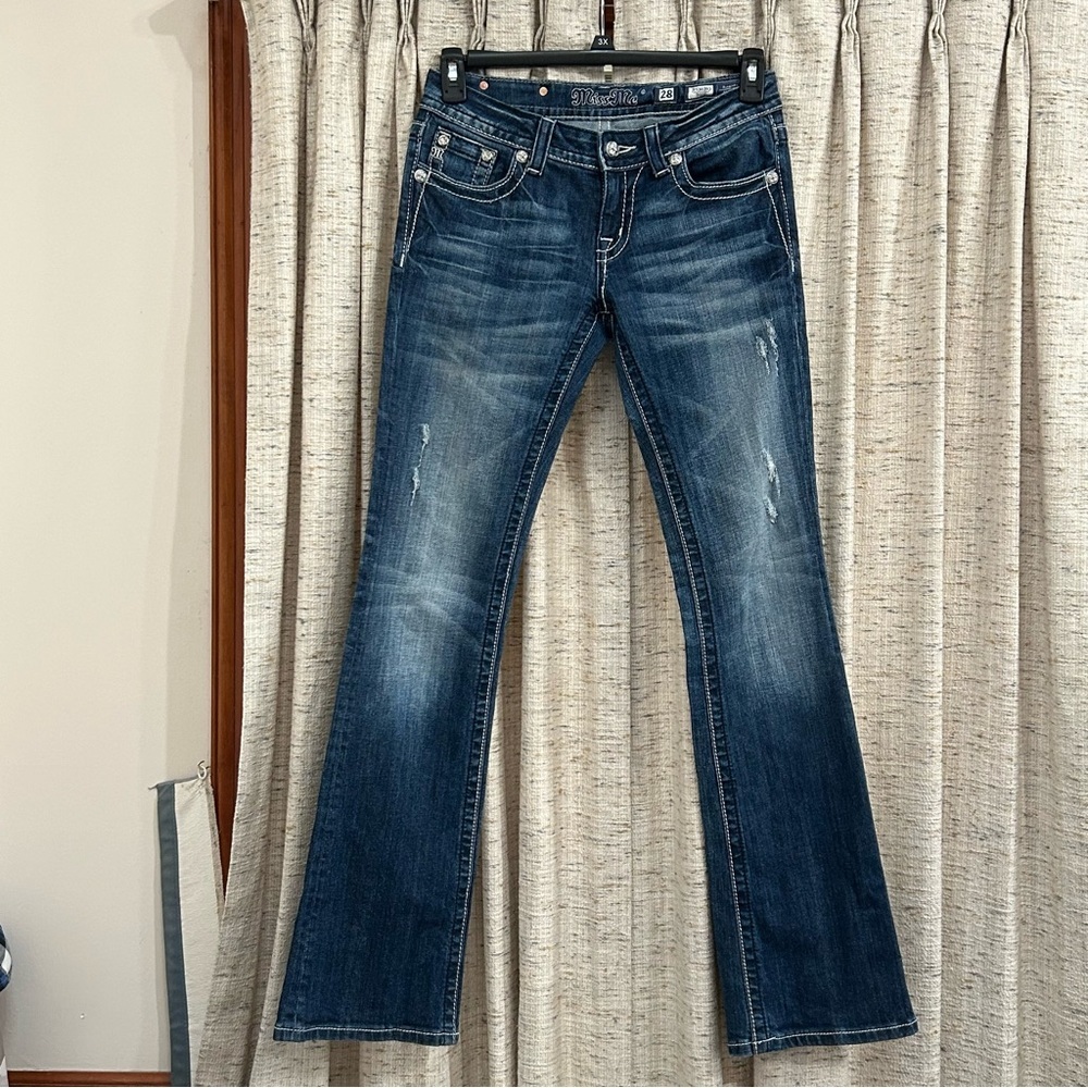 Miss Me Boot Embellished Shooting Star Jeans